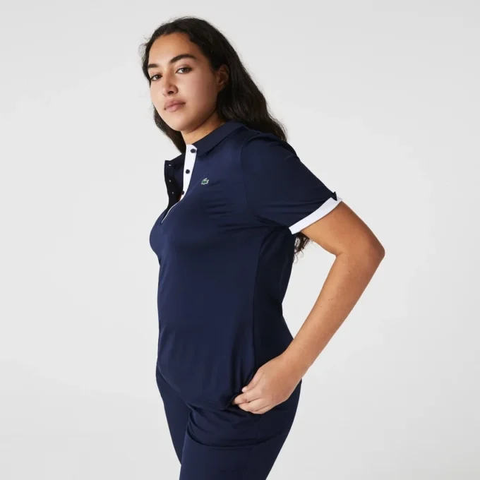 Slim-Fit-Golf-Poloshirt für Damen mit UV-Schutz und Stretch Slim-Fit-Golf-Poloshirt für Damen mit UV-Schutz und Stretch