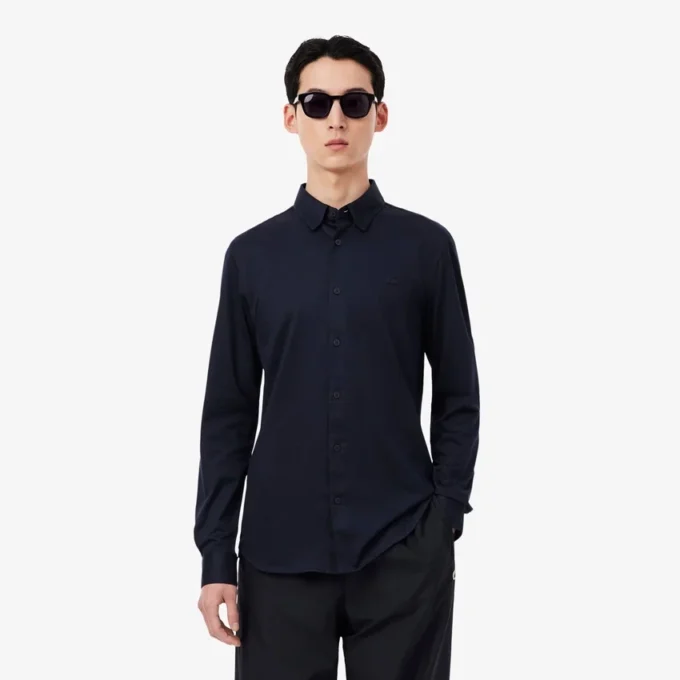 Slim-Fit-Hemd aus Baumwoll-Blend Slim-Fit-Hemd aus Baumwoll-Blend