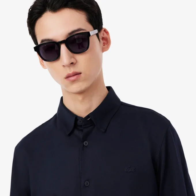 Slim-Fit-Hemd aus Baumwoll-Blend Slim-Fit-Hemd aus Baumwoll-Blend