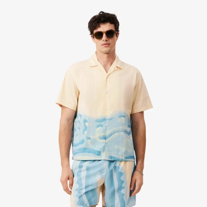 Slim-Fit-Hemd mit Krokodil-Print Slim-Fit-Hemd mit Krokodil-Print