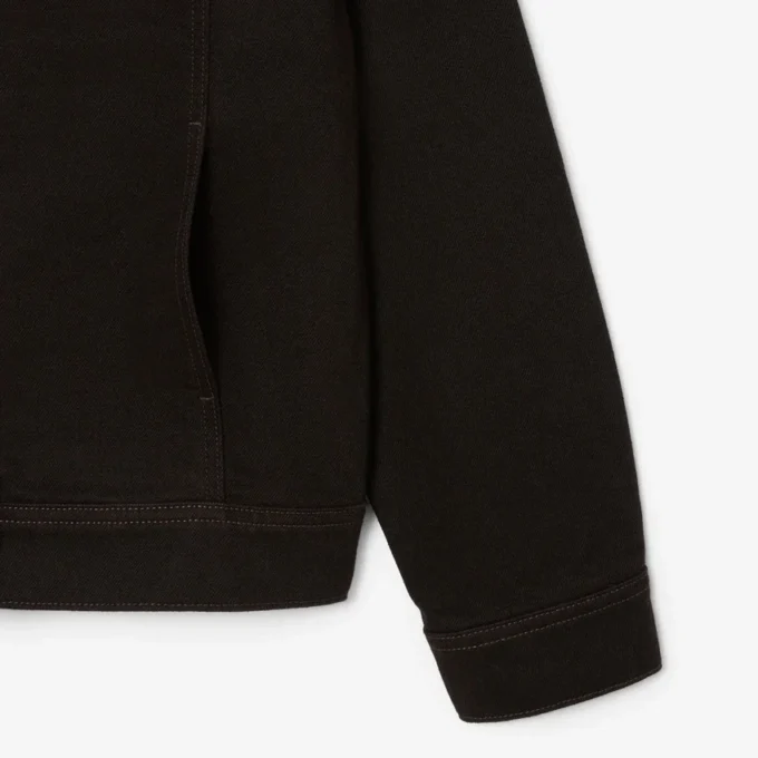Slim-Fit-Jeansjacke mit Knöpfen Slim-Fit-Jeansjacke mit Knöpfen
