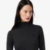 Slim-Fit-Kleid mit hohem Kragen für Damen Slim-Fit-Kleid mit hohem Kragen für Damen