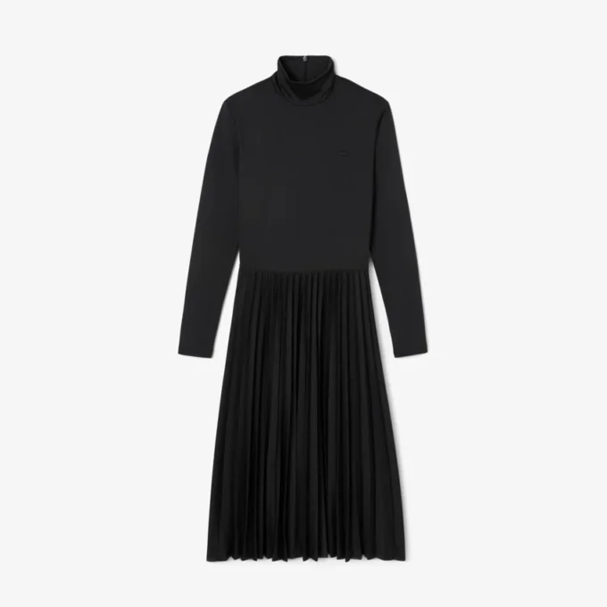 Slim-Fit-Kleid mit hohem Kragen für Damen Slim-Fit-Kleid mit hohem Kragen für Damen