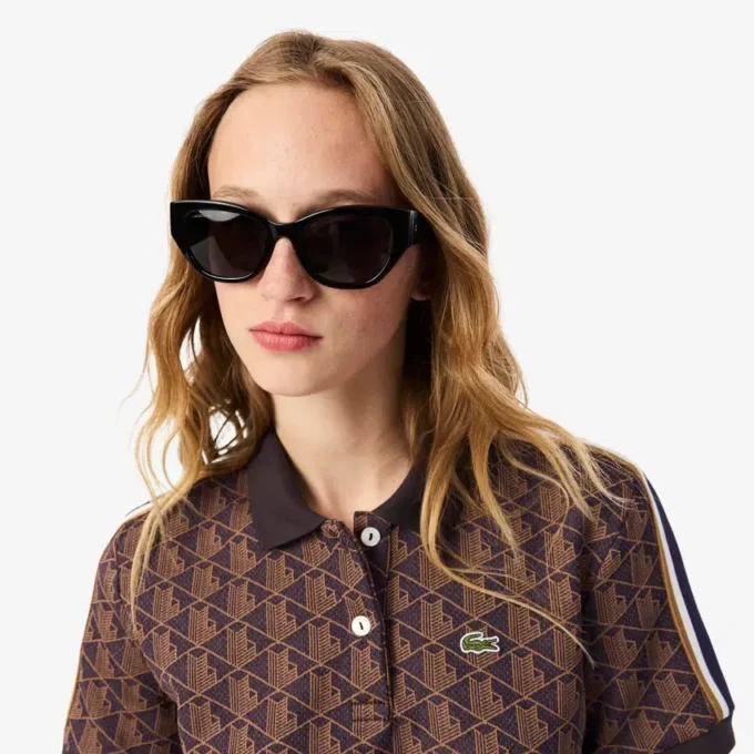 Slim-Fit-Monogramm-Poloshirt für Damen Slim-Fit-Monogramm-Poloshirt für Damen
