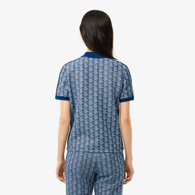 Slim-Fit-Monogramm-Poloshirt für Damen Slim-Fit-Monogramm-Poloshirt für Damen