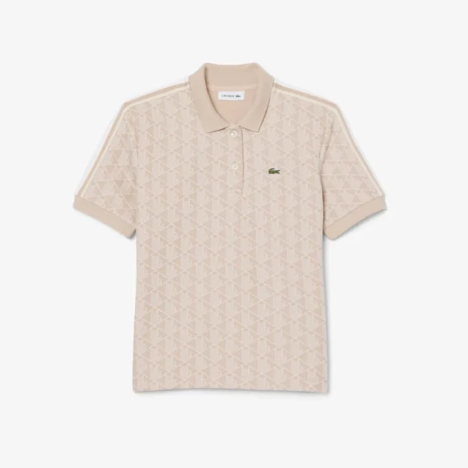 Slim-Fit-Monogramm-Poloshirt für Damen Slim-Fit-Monogramm-Poloshirt für Damen