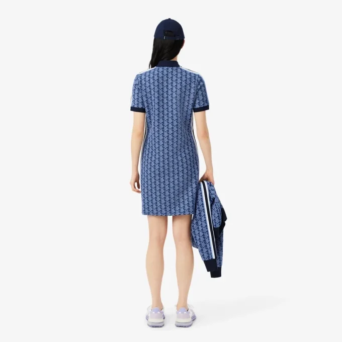 Slim-Fit-Monogramm-Poloshirt-Kleid für Damen Slim-Fit-Monogramm-Poloshirt-Kleid für Damen