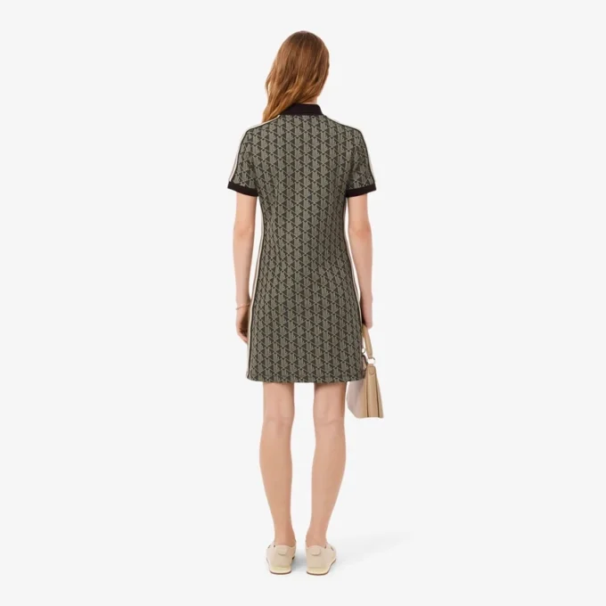 Slim-Fit-Monogramm-Poloshirt-Kleid für Damen Slim-Fit-Monogramm-Poloshirt-Kleid für Damen
