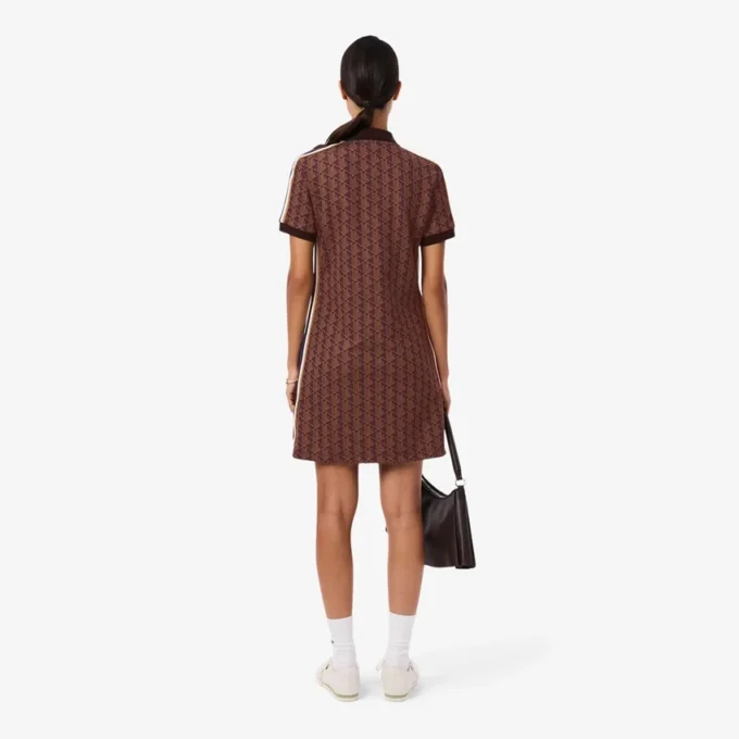 Slim-Fit-Monogramm-Poloshirt-Kleid für Damen Slim-Fit-Monogramm-Poloshirt-Kleid für Damen