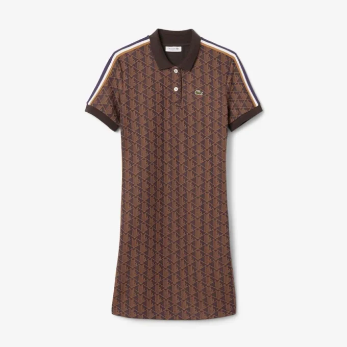 Slim-Fit-Monogramm-Poloshirt-Kleid für Damen Slim-Fit-Monogramm-Poloshirt-Kleid für Damen