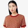 Slim-Fit-Monogramm-T-Shirt für Damen Slim-Fit-Monogramm-T-Shirt für Damen