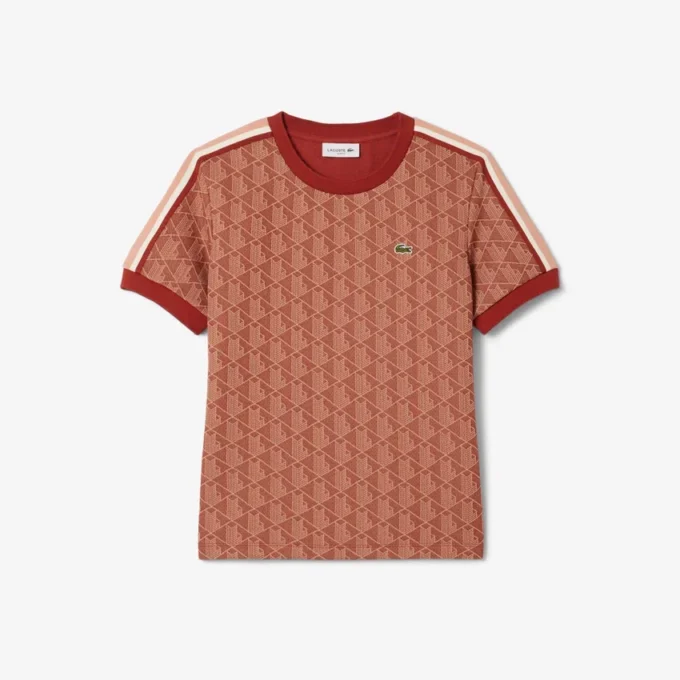 Slim-Fit-Monogramm-T-Shirt für Damen Slim-Fit-Monogramm-T-Shirt für Damen
