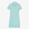 Slim-Fit-Stretch-Mini-Piqué-Poloshirt-Kleid für Damen Slim-Fit-Stretch-Mini-Piqué-Poloshirt-Kleid für Damen