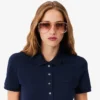 Slim-Fit-Stretch-Mini-Piqué-Poloshirt-Kleid für Damen Slim-Fit-Stretch-Mini-Piqué-Poloshirt-Kleid für Damen