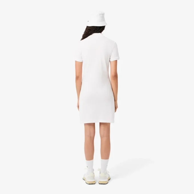 Slim-Fit-Stretch-Mini-Piqué-Poloshirt-Kleid für Damen Slim-Fit-Stretch-Mini-Piqué-Poloshirt-Kleid für Damen