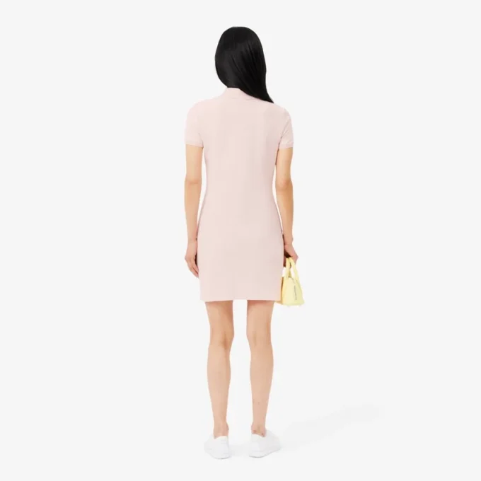 Slim-Fit-Stretch-Mini-Piqué-Poloshirt-Kleid für Damen Slim-Fit-Stretch-Mini-Piqué-Poloshirt-Kleid für Damen