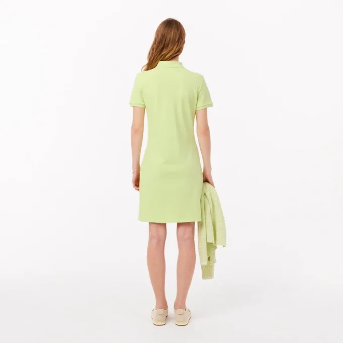 Slim-Fit-Stretch-Mini-Piqué-Poloshirt-Kleid für Damen Slim-Fit-Stretch-Mini-Piqué-Poloshirt-Kleid für Damen