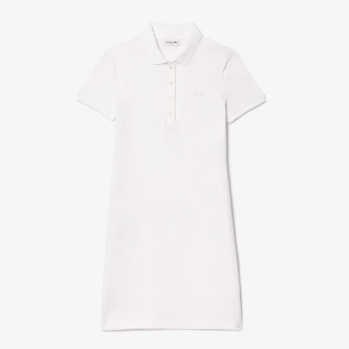 Slim-Fit-Stretch-Mini-Piqué-Poloshirt-Kleid für Damen Slim-Fit-Stretch-Mini-Piqué-Poloshirt-Kleid für Damen