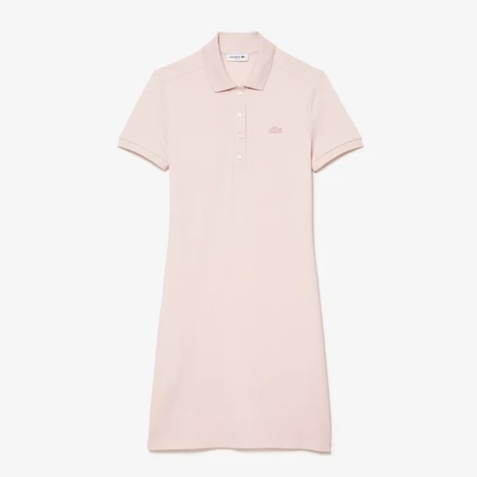 Slim-Fit-Stretch-Mini-Piqué-Poloshirt-Kleid für Damen Slim-Fit-Stretch-Mini-Piqué-Poloshirt-Kleid für Damen