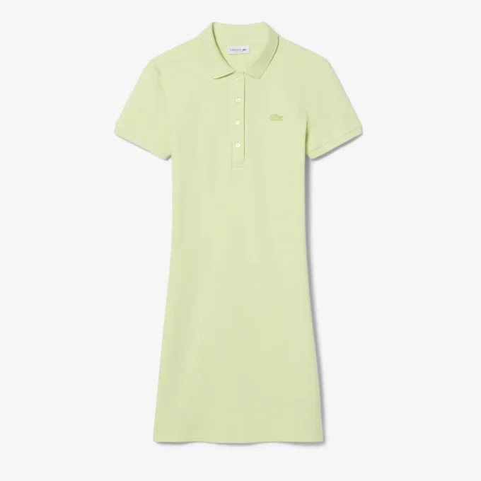Slim-Fit-Stretch-Mini-Piqué-Poloshirt-Kleid für Damen Slim-Fit-Stretch-Mini-Piqué-Poloshirt-Kleid für Damen