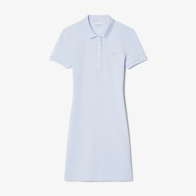 Slim-Fit-Stretch-Mini-Piqué-Poloshirt-Kleid für Damen Slim-Fit-Stretch-Mini-Piqué-Poloshirt-Kleid für Damen