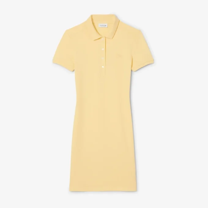 Slim-Fit-Stretch-Mini-Piqué-Poloshirt-Kleid für Damen Slim-Fit-Stretch-Mini-Piqué-Poloshirt-Kleid für Damen