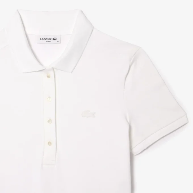 Slim-Fit-Stretch-Mini-Piqué-Poloshirt-Kleid für Damen Slim-Fit-Stretch-Mini-Piqué-Poloshirt-Kleid für Damen