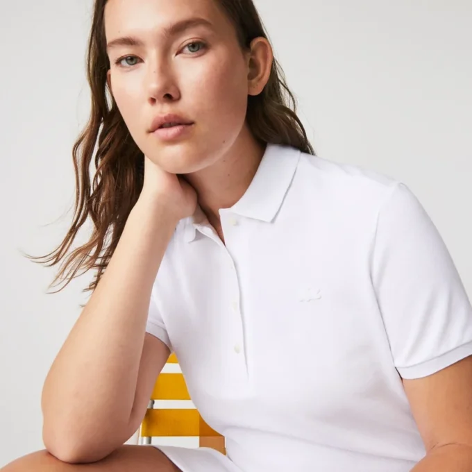 Slim-Fit-Stretch-Mini-Piqué-Poloshirt-Kleid für Damen Slim-Fit-Stretch-Mini-Piqué-Poloshirt-Kleid für Damen
