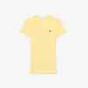 Slim-Fit-T-Shirt aus geripptem Baumwollstoff für Damen Slim-Fit-T-Shirt aus geripptem Baumwollstoff für Damen