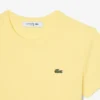 Slim-Fit-T-Shirt aus geripptem Baumwollstoff für Damen Slim-Fit-T-Shirt aus geripptem Baumwollstoff für Damen