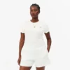 Slim-Fit-T-Shirt aus geripptem Baumwollstoff für Damen Slim-Fit-T-Shirt aus geripptem Baumwollstoff für Damen
