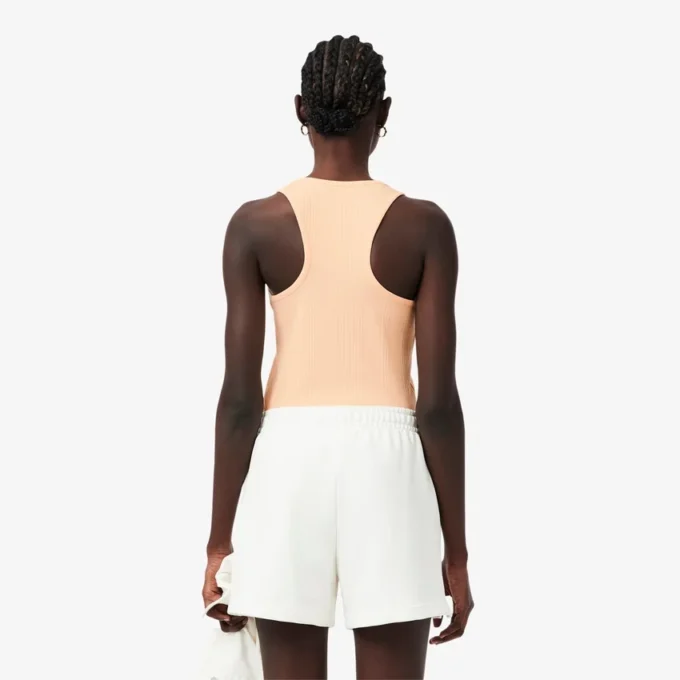 Slim Fit Tanktop aus gerippter Baumwolle Slim Fit Tanktop aus gerippter Baumwolle