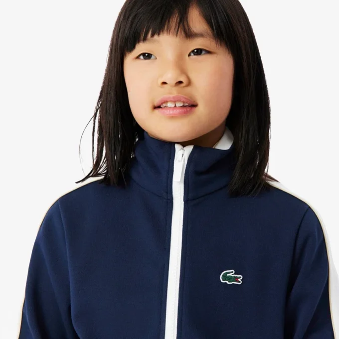 Sport-Sweatshirt aus Interlock-Piqué mit Reißverschluss Sport-Sweatshirt aus Interlock-Piqué mit Reißverschluss