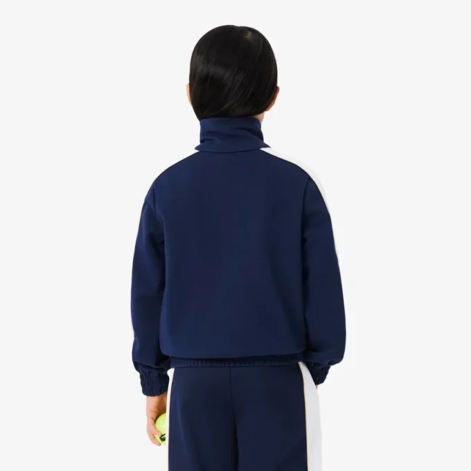 Sport-Sweatshirt aus Interlock-Piqué mit Reißverschluss Sport-Sweatshirt aus Interlock-Piqué mit Reißverschluss