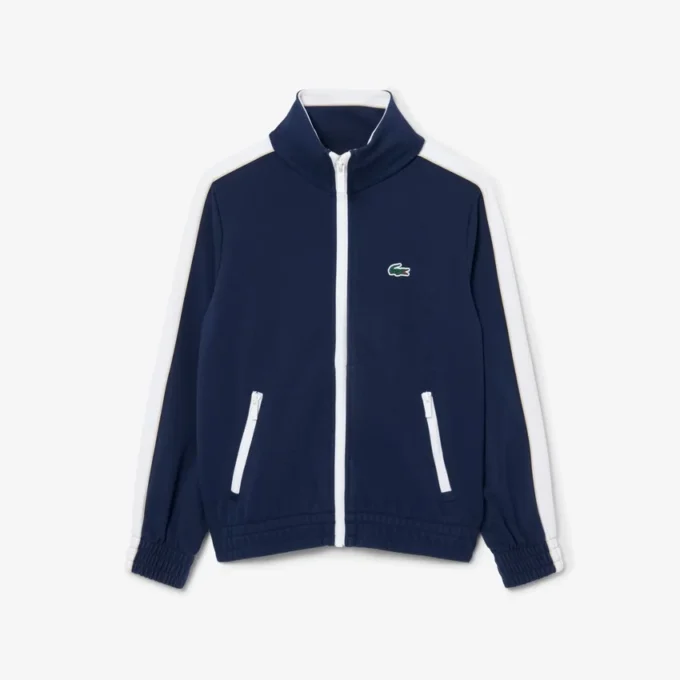 Sport-Sweatshirt aus Interlock-Piqué mit Reißverschluss Sport-Sweatshirt aus Interlock-Piqué mit Reißverschluss