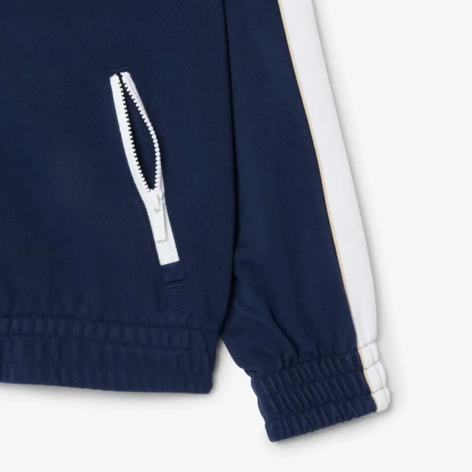 Sport-Sweatshirt aus Interlock-Piqué mit Reißverschluss Sport-Sweatshirt aus Interlock-Piqué mit Reißverschluss