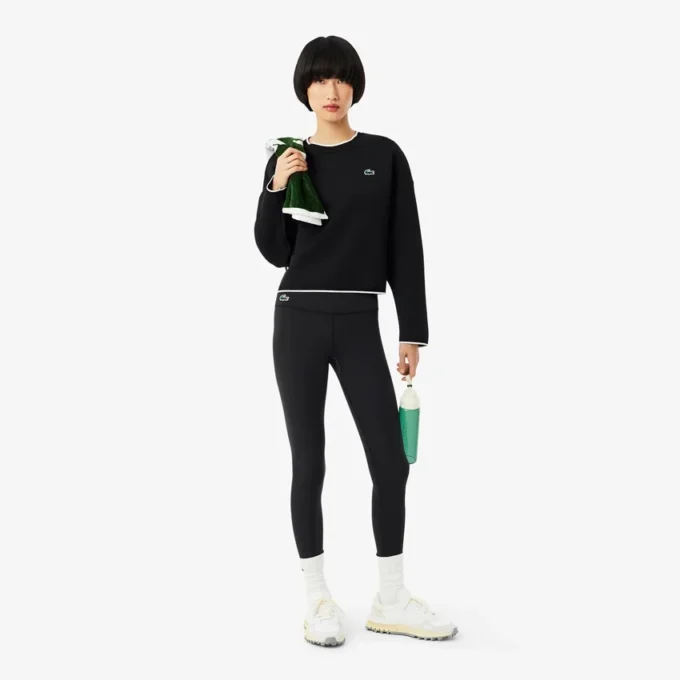 Sport-Sweatshirt für Damen mit Kontrastbesatz Sport-Sweatshirt für Damen mit Kontrastbesatz