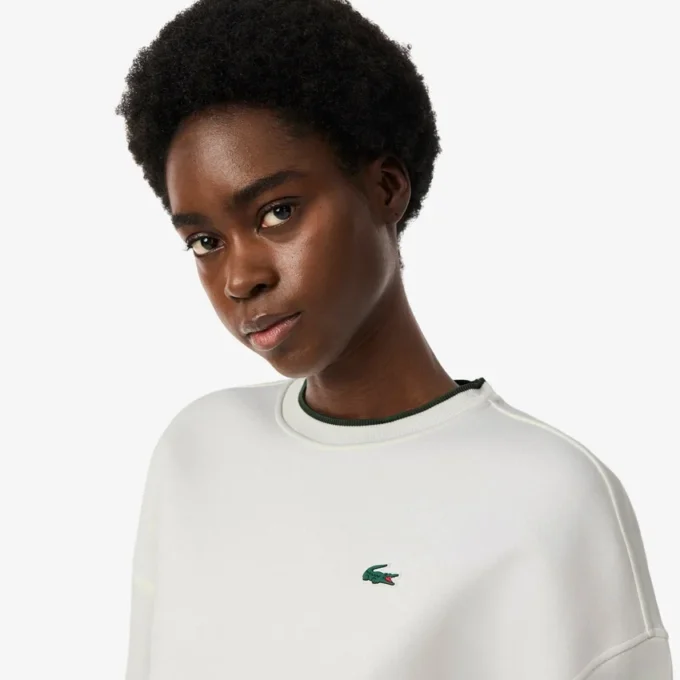 Sport-Sweatshirt für Damen mit Kontrastbesatz Sport-Sweatshirt für Damen mit Kontrastbesatz