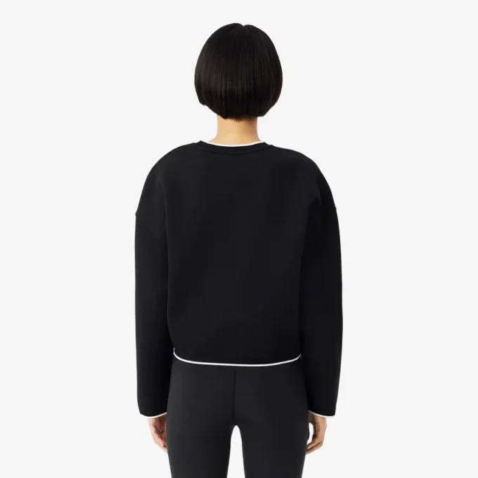 Sport-Sweatshirt für Damen mit Kontrastbesatz Sport-Sweatshirt für Damen mit Kontrastbesatz