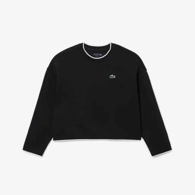 Sport-Sweatshirt für Damen mit Kontrastbesatz Sport-Sweatshirt für Damen mit Kontrastbesatz
