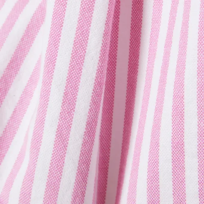 Stretch-Bermudashorts aus gestreiftem Oxford-Stoff Stretch-Bermudashorts aus gestreiftem Oxford-Stoff