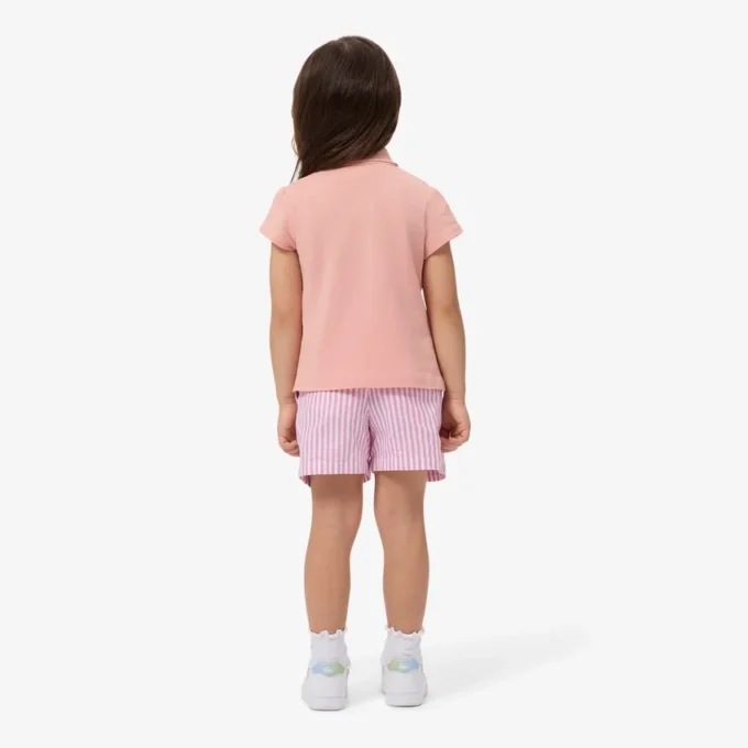 Stretch-Bermudashorts aus gestreiftem Oxford-Stoff Stretch-Bermudashorts aus gestreiftem Oxford-Stoff