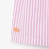 Stretch-Bermudashorts aus gestreiftem Oxford-Stoff Stretch-Bermudashorts aus gestreiftem Oxford-Stoff