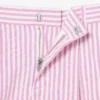 Stretch-Bermudashorts aus gestreiftem Oxford-Stoff Stretch-Bermudashorts aus gestreiftem Oxford-Stoff