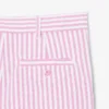 Stretch-Bermudashorts aus gestreiftem Oxford-Stoff Stretch-Bermudashorts aus gestreiftem Oxford-Stoff