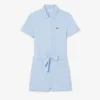 Stretch-Piqué-Playsuit mit Polokragen Stretch-Piqué-Playsuit mit Polokragen
