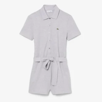 Stretch-Piqué-Playsuit mit Polokragen Stretch-Piqué-Playsuit mit Polokragen
