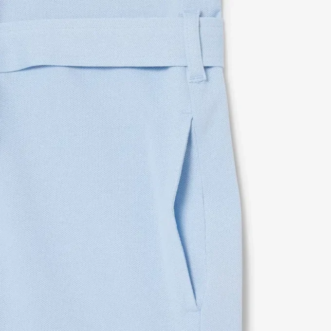 Stretch-Piqué-Playsuit mit Polokragen Stretch-Piqué-Playsuit mit Polokragen