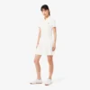 Stretch-Piqué-Poloshirt-Kleid mit Falten Stretch-Piqué-Poloshirt-Kleid mit Falten