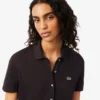 Stretch-Piqué-Poloshirt-Kleid mit Falten Stretch-Piqué-Poloshirt-Kleid mit Falten